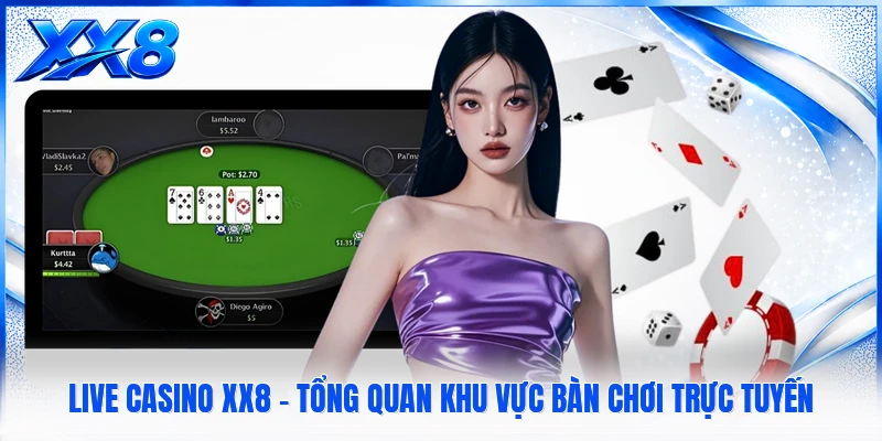 Live Casino XX8 - Tổng Quan Khu Vực Bàn Chơi Trực Tuyến