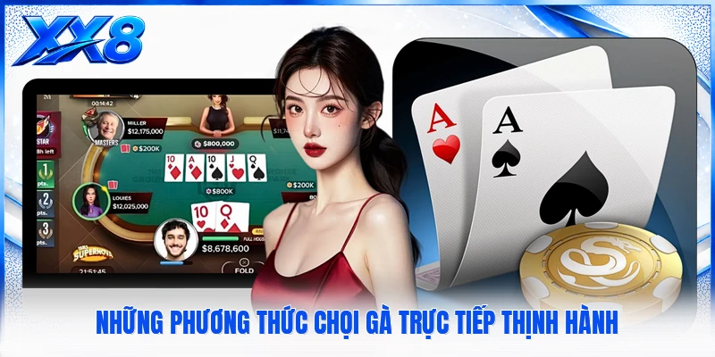 Những phương thức chọi gà trực tiếp thịnh hành
