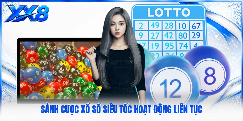 Sảnh cược xổ số siêu tốc hoạt động liên tục