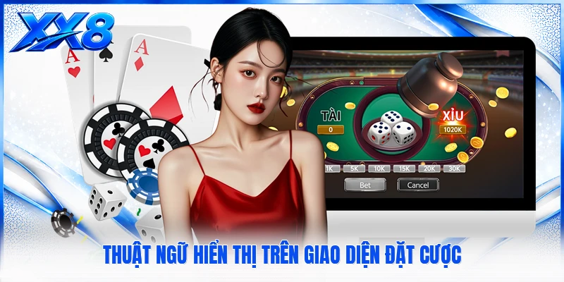 Thuật ngữ hiển thị trên giao diện đặt cược
